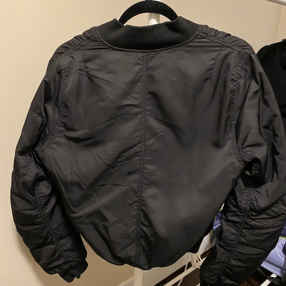 Black Bomber Jacket - Picture 3 of 3